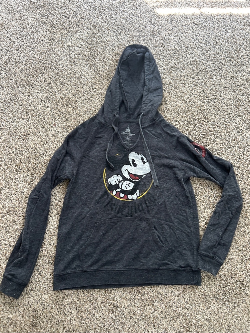 Disneyland Disney Parks Charcoal Hoodie with Mickey size L